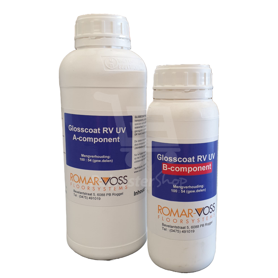 Epoxy Giethars, Glosscoat RV UV - laagdikte tot 3 mm