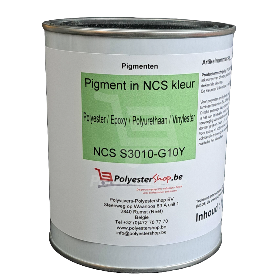 Pigment in NCS kleur, Polyester / Epoxy / Polyurethaan / Vinylester